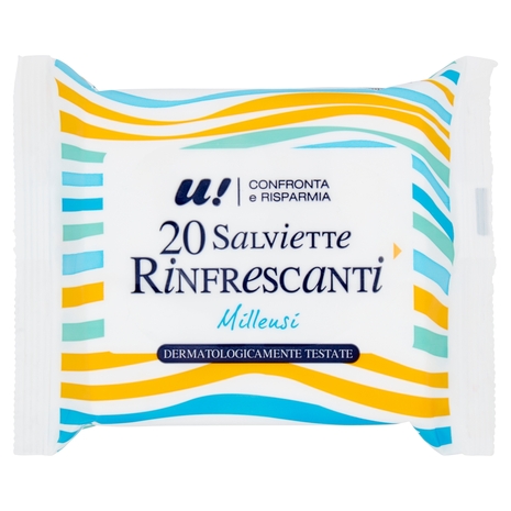 20 Salviette Rinfrescanti Milleusi U! Confronta e Risparmia